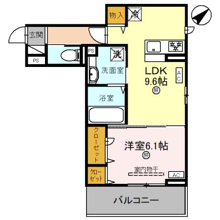 Farouche（ファルーシュ）の間取り