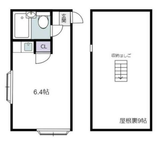 世田谷区鎌田のアパートの間取り