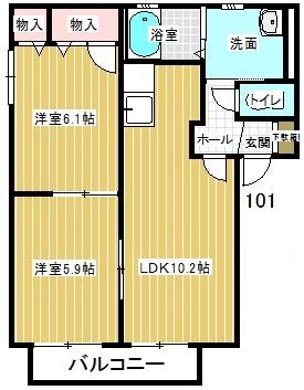 フィールドシティAの間取り