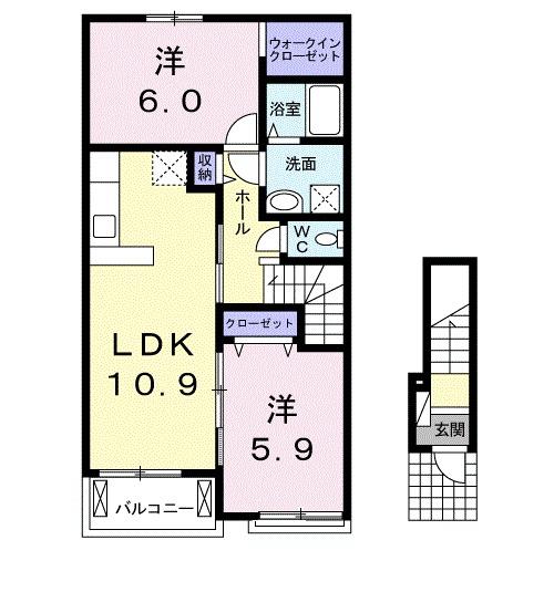 セジュール志村2の間取り