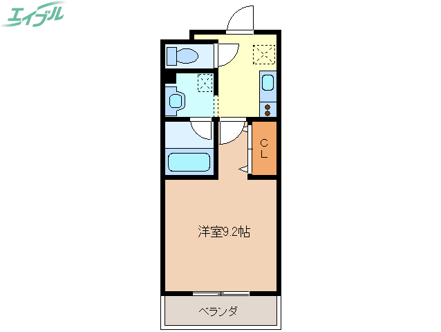 桑名市駅元町のマンションの間取り