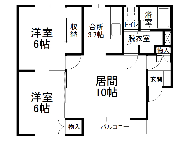 木野ハイムの間取り