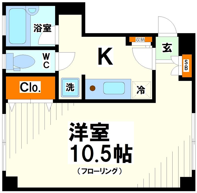 渋谷区千駄ヶ谷のマンションの間取り