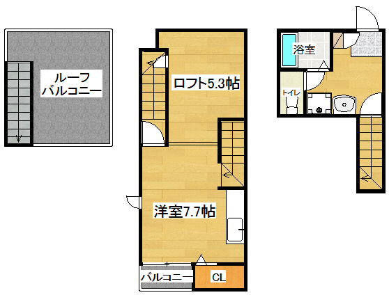 MAISONETICレインボーパレスの間取り