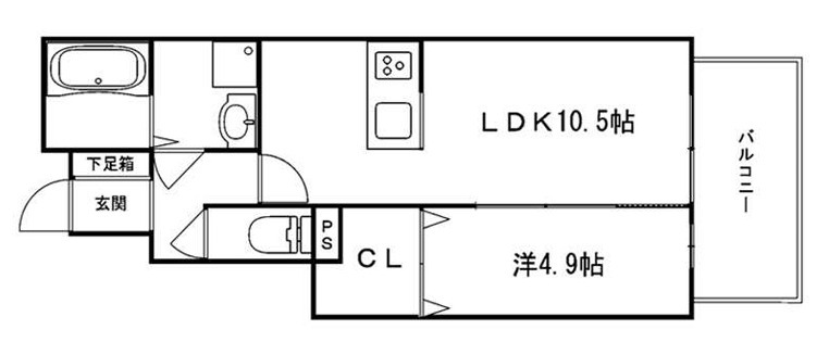 サンサージュ北条の間取り