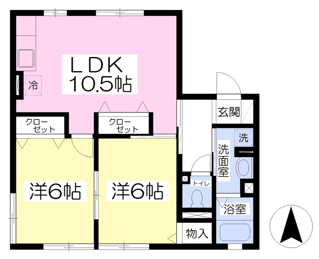 【伊予郡砥部町重光のアパートの間取り】