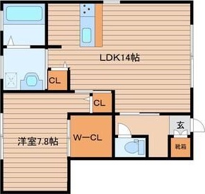 【キャピタルヒルズC棟の間取り】