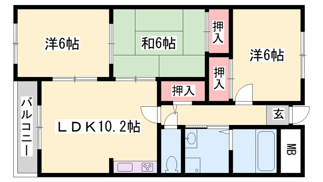 ブエナビスタ高砂の間取り