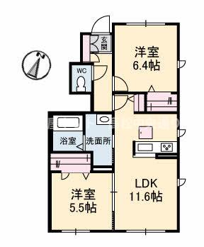 プロヌーブ郡家の間取り