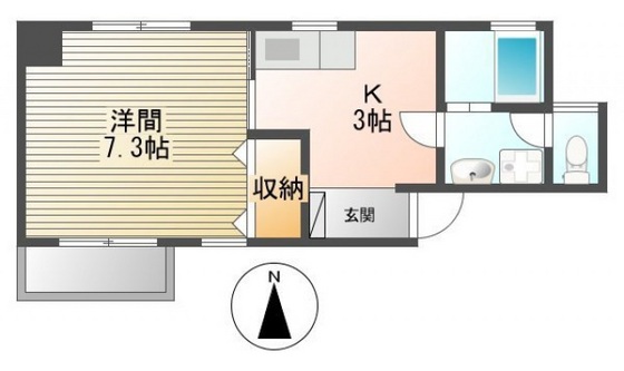 広島市中区国泰寺町のマンションの間取り