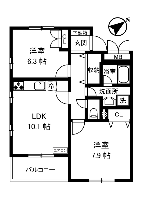 プランタン/牛久保東の間取り