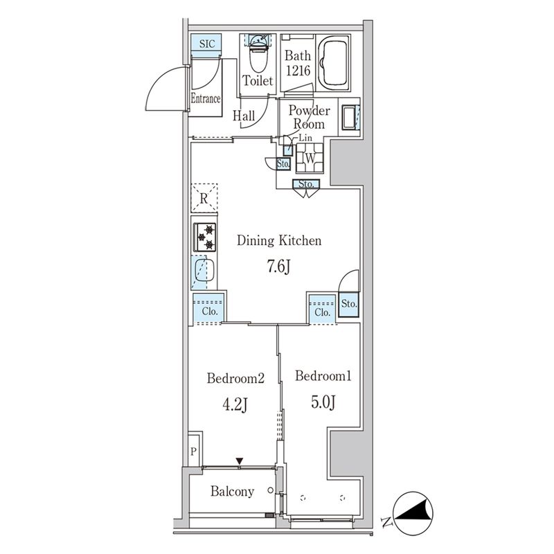 ザ・ライオンズフォーシア外神田の間取り
