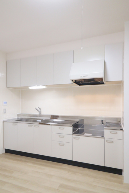 キッチン　収納充実のキッチンです