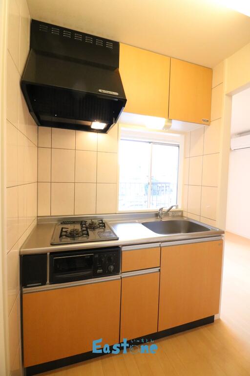 キッチン　２口コンロ付で料理が楽しくなるキッチン