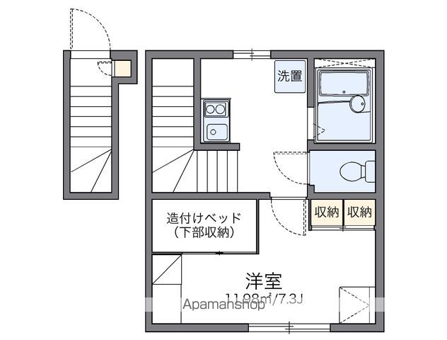 レオパレス中田第三の間取り写真