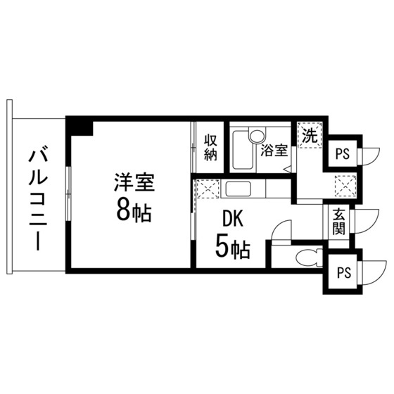 YSKコーポ卸町の間取り写真