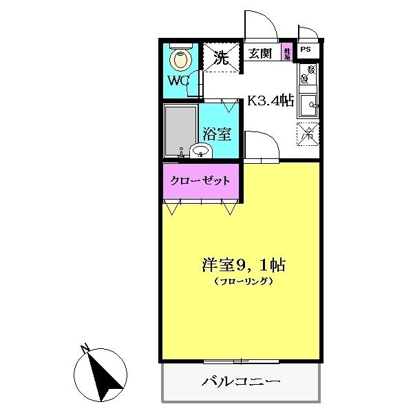 サンモールMinamiの間取り写真