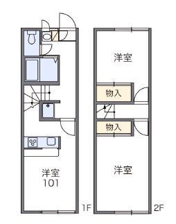 レオパレスKAZUの間取り