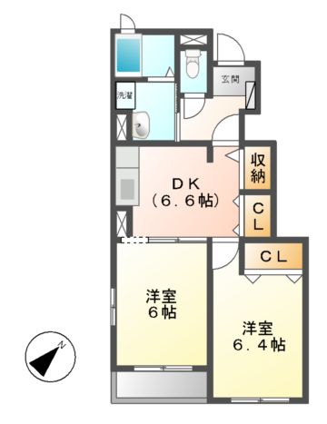 プラザサンライズ　Ｃ棟の間取り