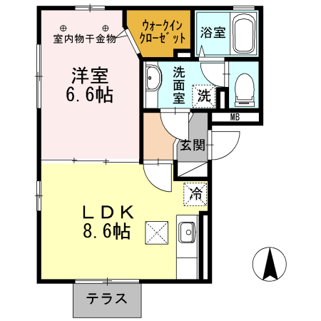 アグレアブル千住の間取り