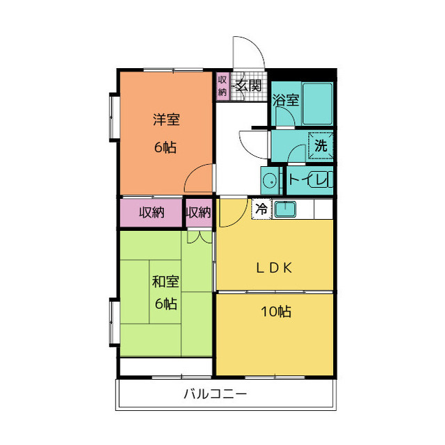 シャトー望月　Ｃの間取り