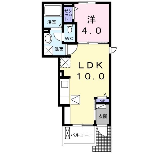 ベルセゾン葛原の間取り