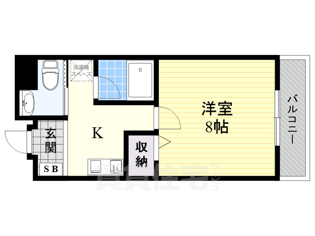 高槻市京口町のマンションの間取り