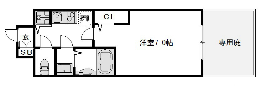 京都市下京区天使突抜１丁目のマンションの間取り