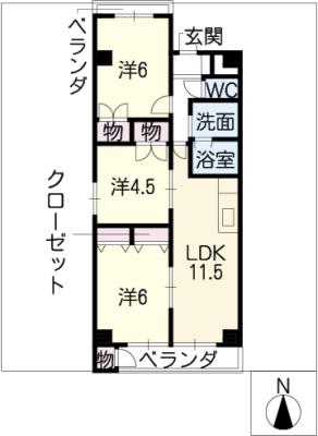 カスティージョ・ナカヌマの間取り