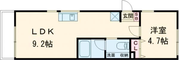 クリフビレッジＺ棟の間取り