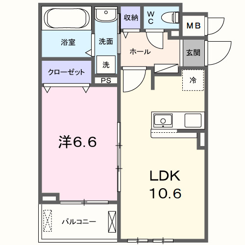 東神田町アパートＥＡＳＴの間取り