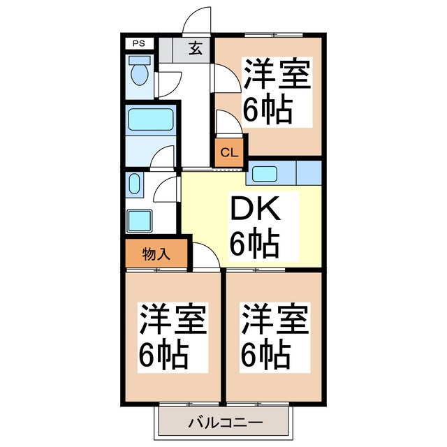 PARKSIDEリマティーＲの間取り