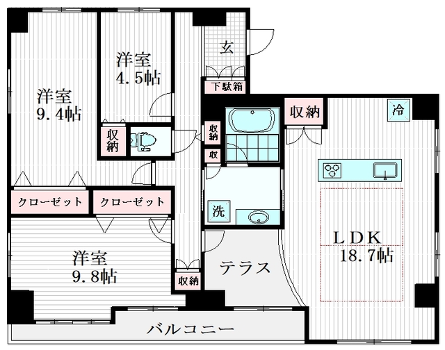 ルオント中野の間取り