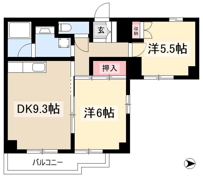 Ｋコート観月の間取り