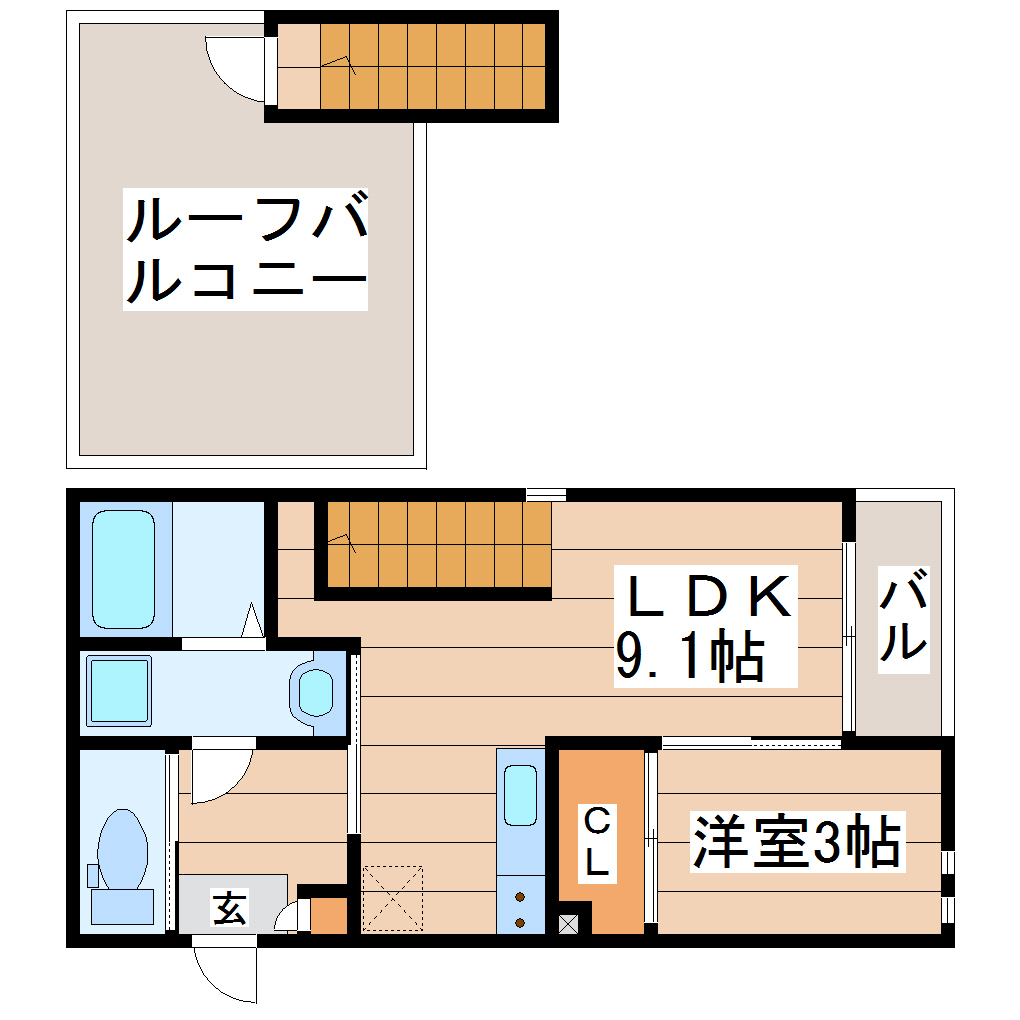 【GRANDTIC OHANAの間取り】