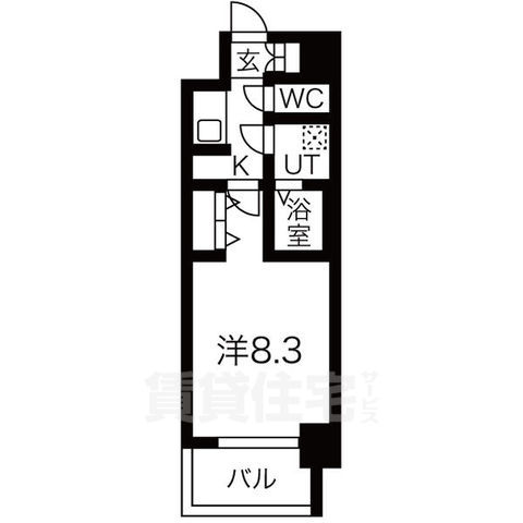 メイクス名駅太閤の間取り