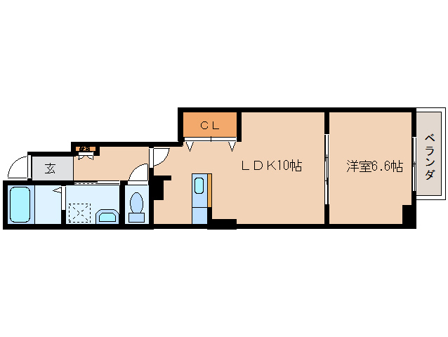 大和郡山市額田部北町のアパートの間取り