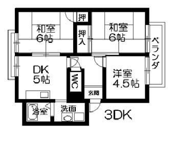 ガーデンシティハイツＡ～Ｅ棟の間取り