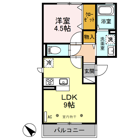 プレミスト　　IIの間取り