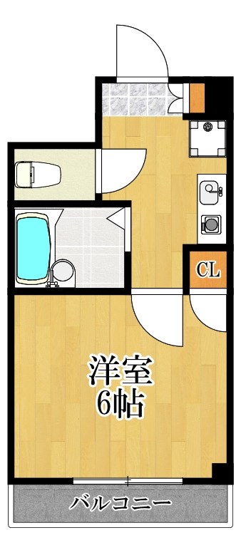 横浜市鶴見区鶴見中央のマンションの間取り