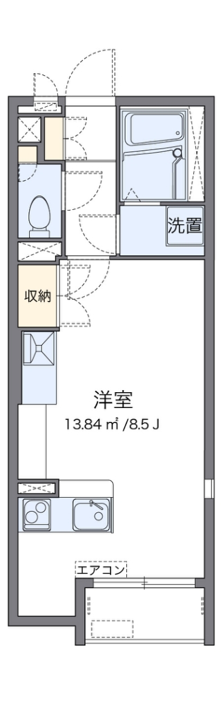 ミランダストーンイエロー加古川の間取り