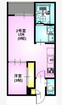 REGALEST 川越南大塚の間取り