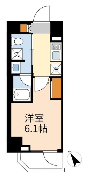 稲城市東長沼のマンションの間取り