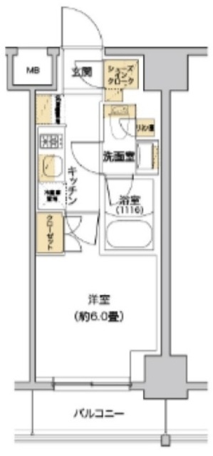 リビオメゾン戸越銀座の間取り