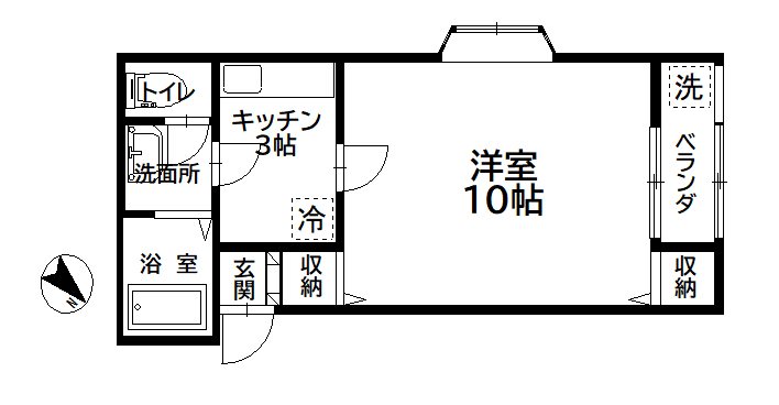 カサ・デ・ローサIIの間取り