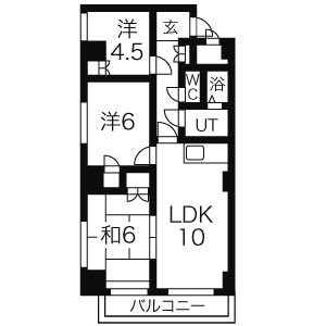 エムエス スカイハイツの間取り