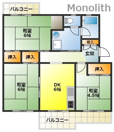 和泉市光明台のマンションの間取り