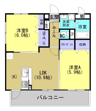 セトル・伊集院の間取り