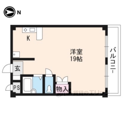 中書島第四ハッコウハイツ２０９号室の間取り