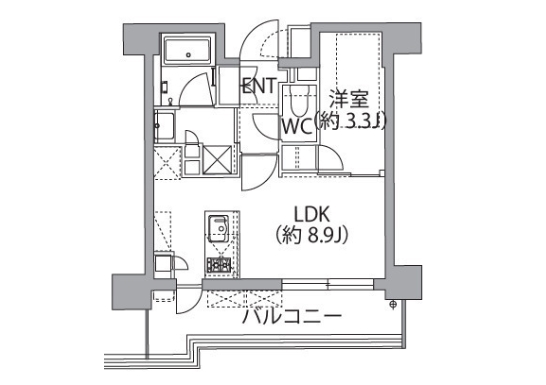 レスピール蓮根の間取り